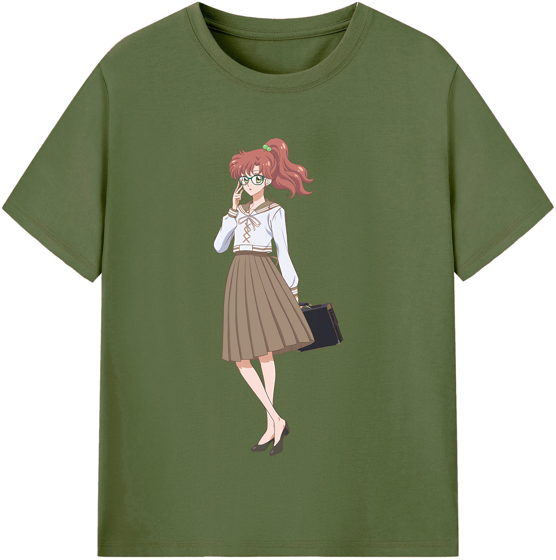 （画像用） 美少女戦士セーラームーン 木野 まこと きの まこと Sailor Moon Kino Makoto （セーラージュピター；Sailor Jupiter） 綿100％半袖Tシャツ（フロントプリント）